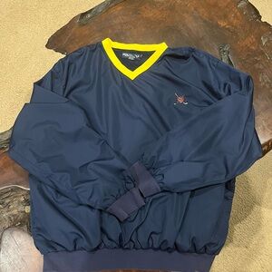 Polo Golf Ralph Lauren Navy Pullover with Yellow Trim